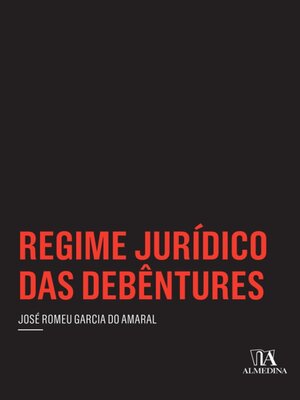 cover image of Regime Jurídico das Debêntures